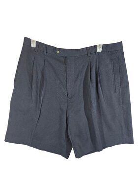 Find Cutter & Buck Navy Mens 40 Dress Shorts pleated classic vacation cruise cas